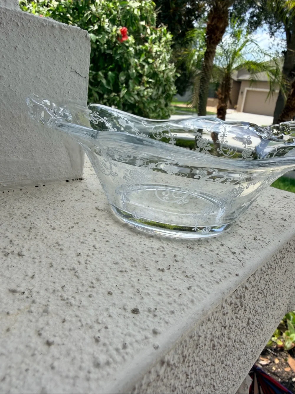 Vintage elegant clear
